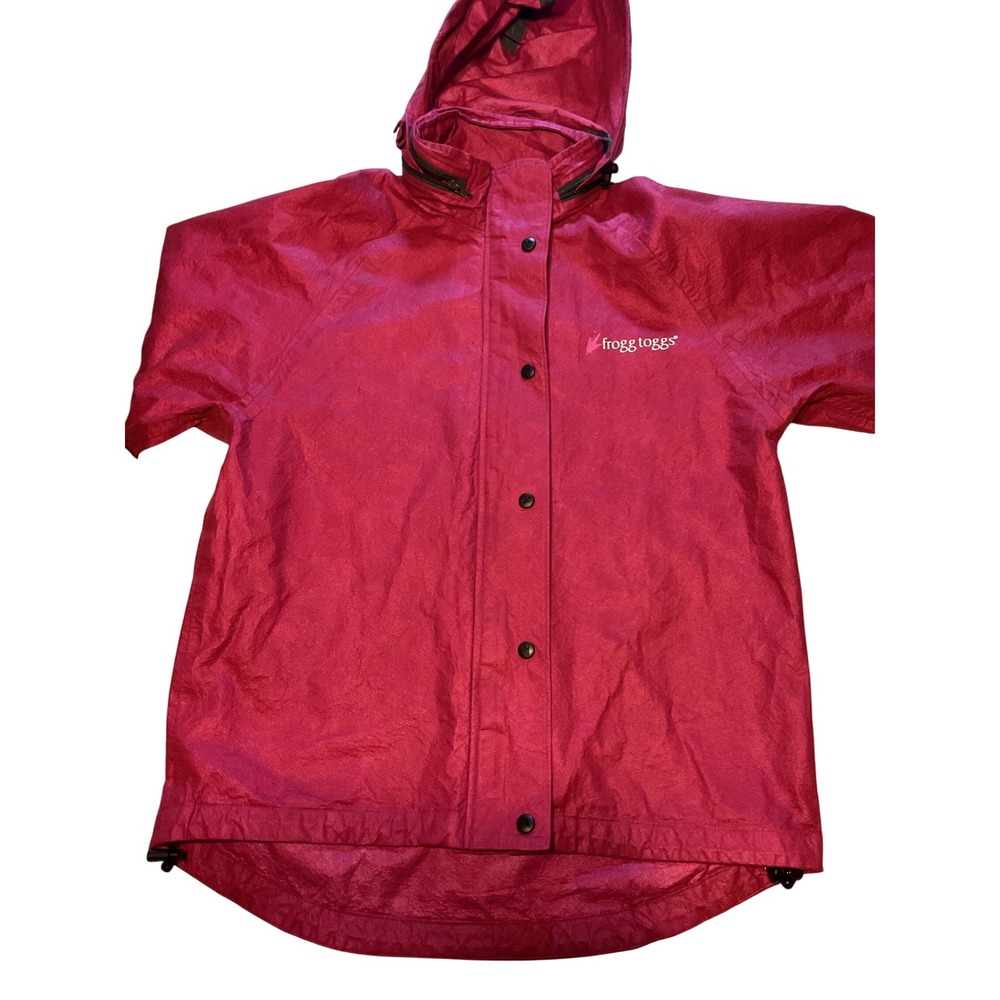 Frogg‎ Toggs Women's Size M Pink Rain Jacket Hooded Waterproof Outdoor